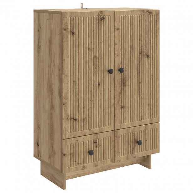 vidaXL Servírovací skříň Řemeslný Dub 66 x 34,5 x 95 cm