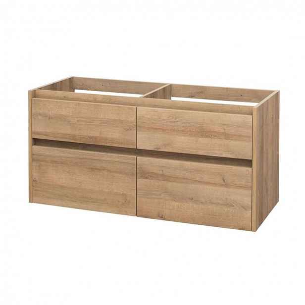 Mereo Opto - Umyvadlová skříňka 121x58x46 cm, 4 zásuvky, dub CN923S