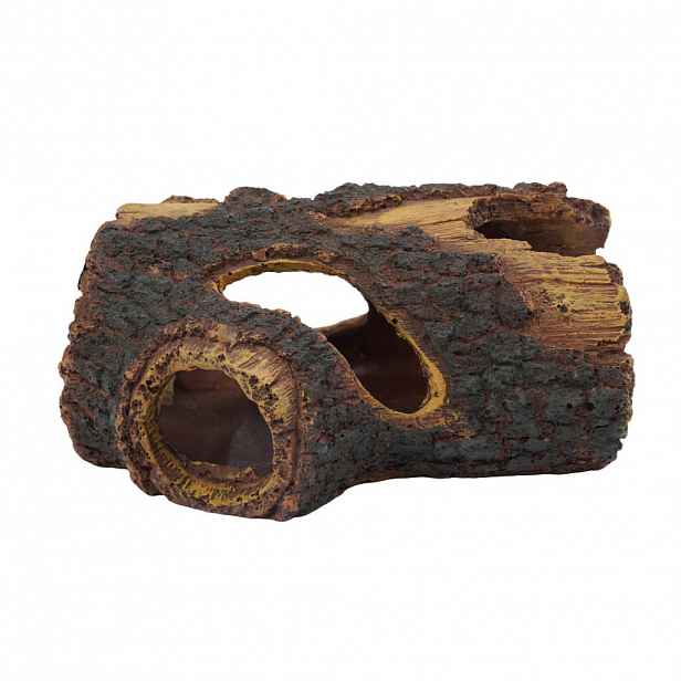 Relaxdays AKVARIJNÍ DEKORACE Hnědá kmen Polyresin 13,5 cm