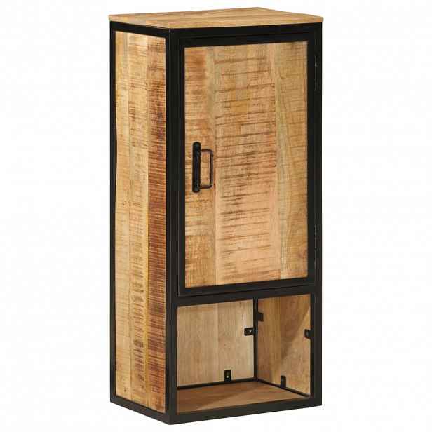 vidaXL Koupelnová skříňka 40x27x90 cm masivní mangovník a železo