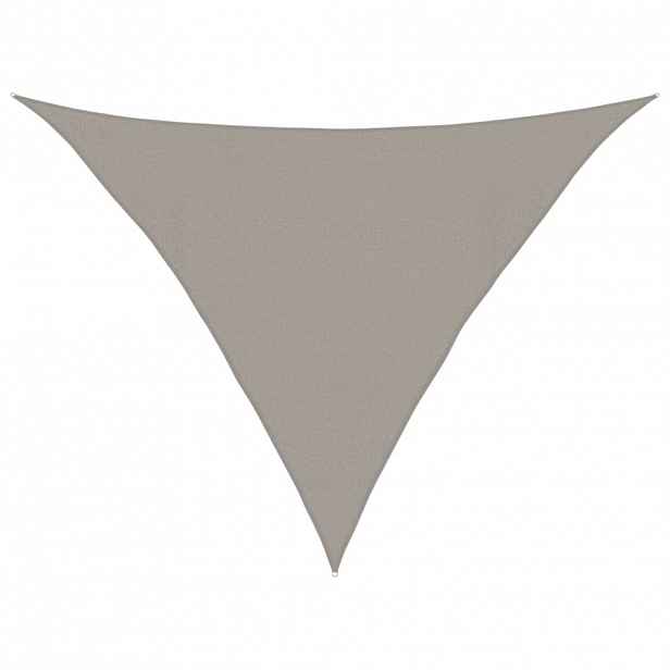 vidaXL Stínicí plachta 160 g/m² trojúhelník světle šedá 4x4x5,8 m HDPE