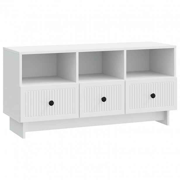 vidaXL Televizní skříň Bílá 102 x 34,5 x 50 cm Kompozitní dřevo