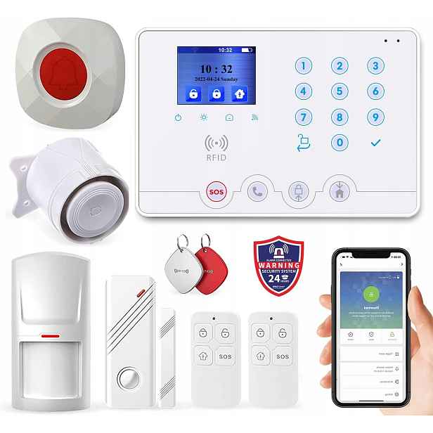 Domácí alarmový systém s zvonkem Smart Life WiFi aplikace