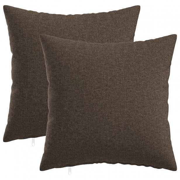 vidaXL Polštář s polštářem HEERLEN 2 ks Taupe Textil