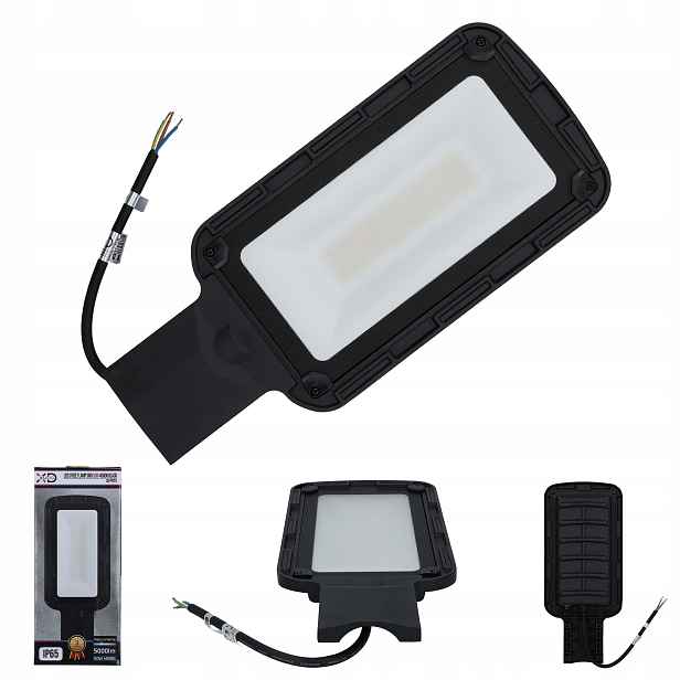 Led pouliční silniční lampa Parková venkovní lampa 200W Černá