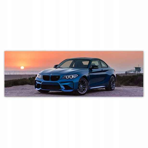 Plakáty 200x66 Krajina Bmw Západ slunce