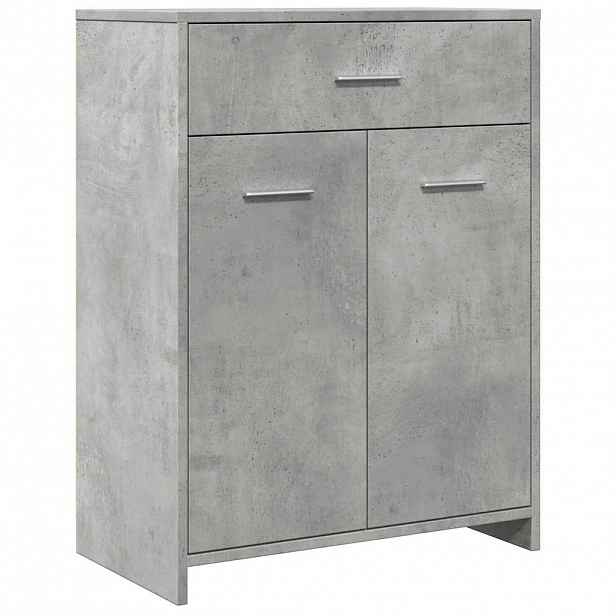 vidaXL Koupelnová skříňka betonově šedá 60 x 33 x 80 cm dřevotříska