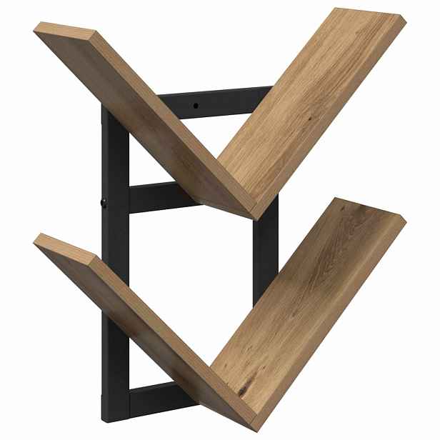 vidaXL Nástěnná floating polička Dub artisan 43 x 15 x 47 cm