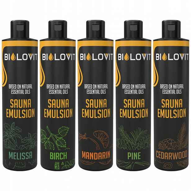 5 x sada Bilovit Mix Emulze do sauny Přírodní vonné emulze 250 ml