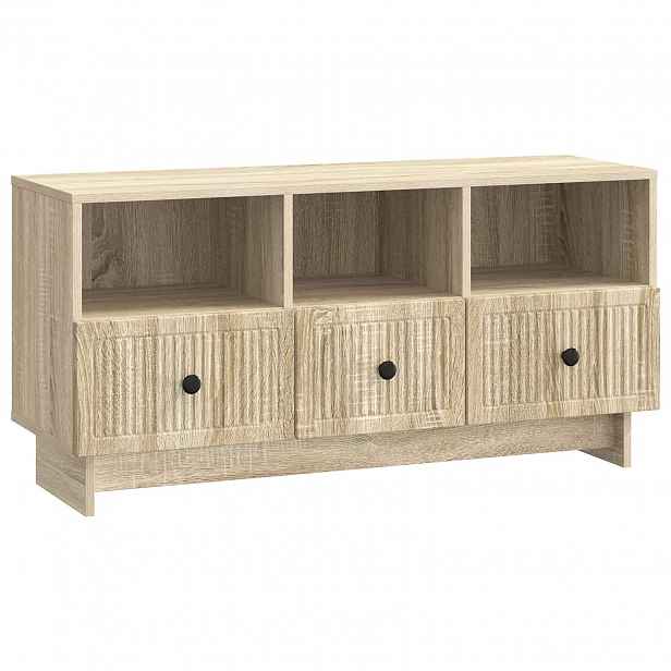 vidaXL Televizní skříň Dub sonoma 102 x 34,5 x 50 cm Kompozitní dřevo