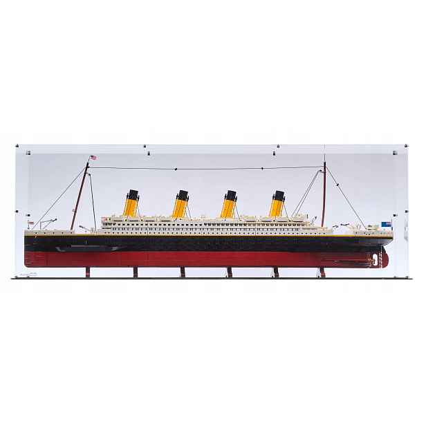 XL vitrína Blacked Brick pro Lego 10294 Creator Expert Titanic