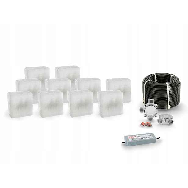 10 x Led nájezdové svítidlo 12V IP68 Bc 14x14 cm