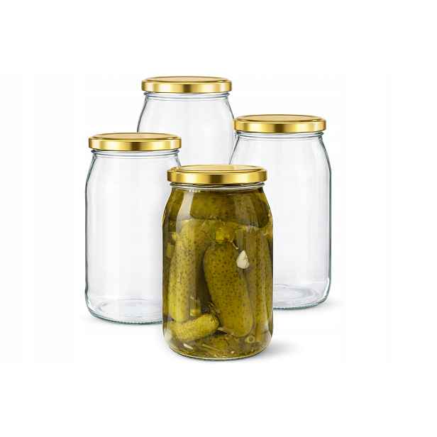 40 x Sklenice 900 ML Zavařovací Sklenice Sada Na Zavařeniny Med Okurky Fi 82