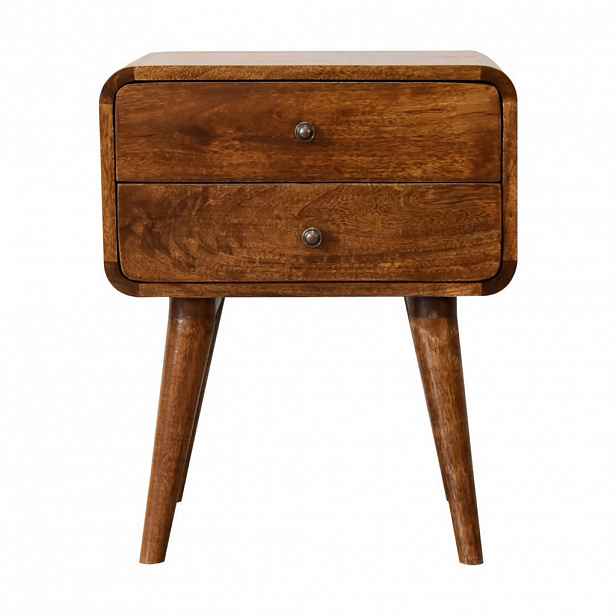 Artisan Furniture NOČNÍ STOLEK ARIELLA S JEDNODUCHOU POLIČKOU