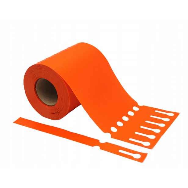 Smyčkové zahradnické/sadové etikety Oranžové 254x17mm (17x254) 1000ks