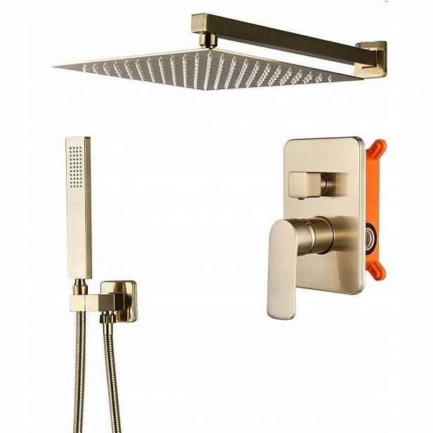 Sprchový set pod omítku zlatá Golden Mat 25