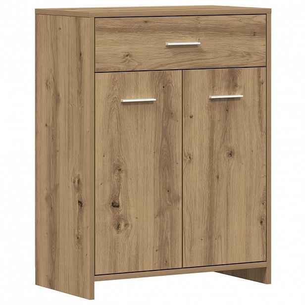 vidaXL Koupelnová skříňka dub artisan 60 x 33 x 80 cm kompozitní dřevo
