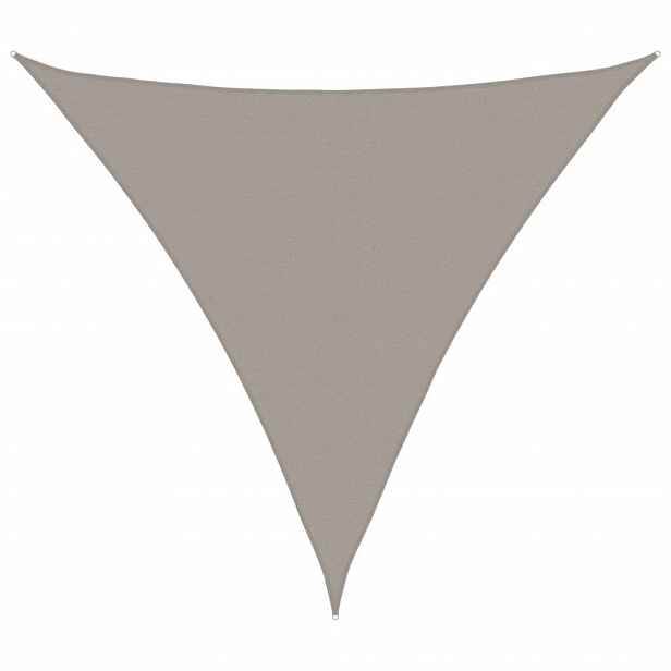 vidaXL Stínicí plachta 160 g/m² trojúhelník světle šedá 5x5x5 m HDPE