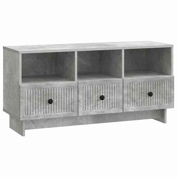 vidaXL Televizní skříň se zásuvkou Betonově šedá 102 x 34,5 x 50 cm