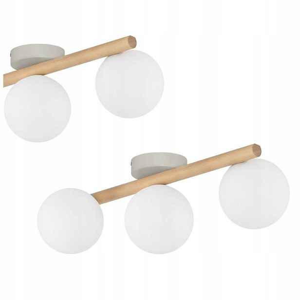 Stropní Svítidlo Stropní Svítidlo na omítku Bílá Estera Wood 3xG9 nad stůl Tk Lighting