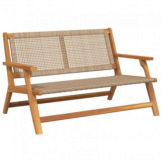 vidaXL Zahradní nábytek Béžová 122 x 78 x 73 cm Masivní akátové dřevo