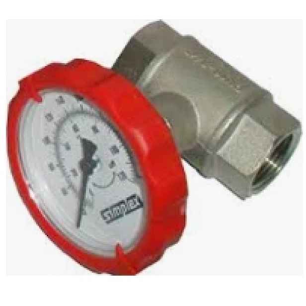 Kulový kohout 3/4" s ukazatelem teploty