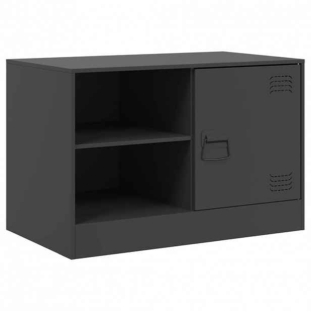 vidaXL TV skříňka černá 67 x 39 x 44 cm ocel