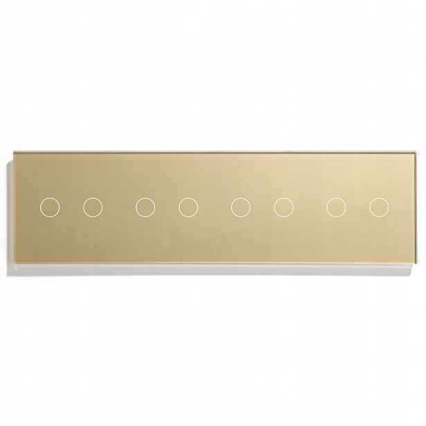 Dotykový Spínač Světla Velký 8 Tlačítek Led Čtyřnásobný Panel 299 mm
