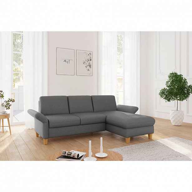 Sit & More ROHOVÁ SEDAČKA, textil, tmavě šedá