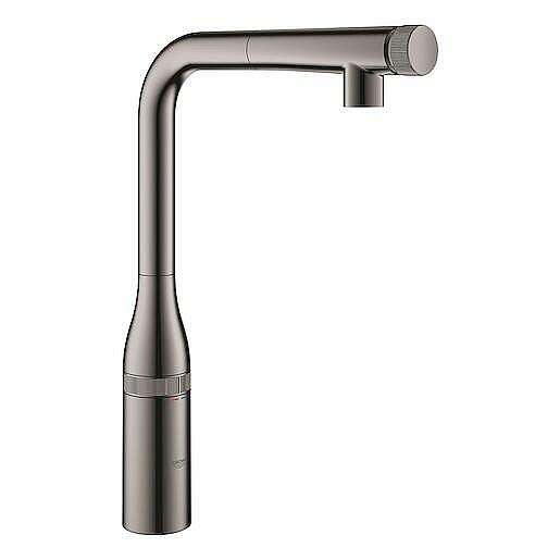 Dřezová baterie Grohe Essence SmartControl s otočným raménkem Hard Graphite 31615A00
