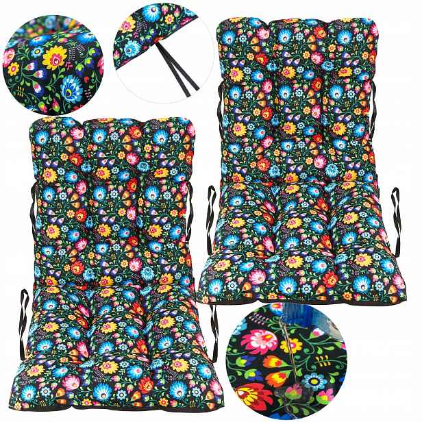Polštář na židli lehátko křeslo 48x48x48 Folk 2ks