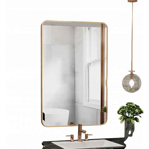 Zrcadlo Nástěnné Richtop Obdélníkové Do Koupelny 60X90 CM Moderní Zrcadlo