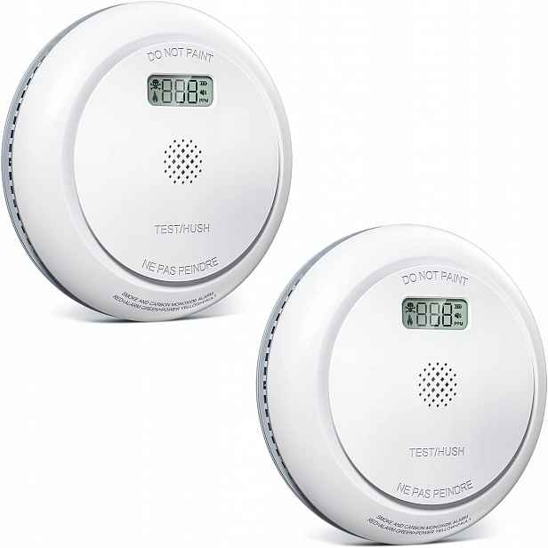 2x Detektor Oxidu Uhelnatého Kouře Detektor Oxidu Uhelnatého Co LCD Putogesafe GS888