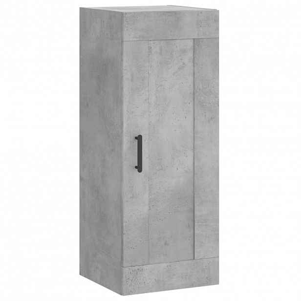 vidaXL Nástěnná skříňka betonově šedá 34,5x34x90 cm kompozitní dřevo