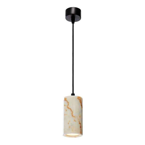 Krémové závěsné svítidlo s mramorovým stínidlem ø 6,5 cm Selma – Opviq lights