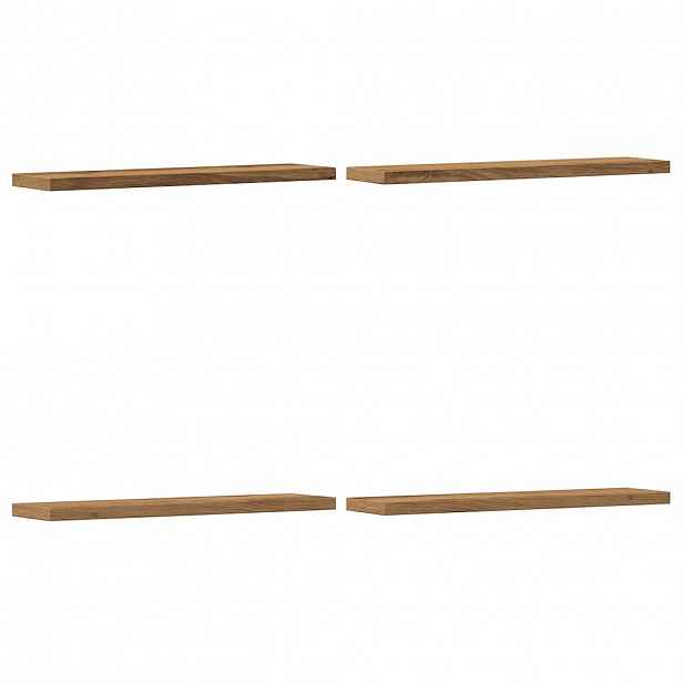 vidaXL Nástěnné police 4 ks dub artisan 40x10x1,5 cm kompozitní dřevo