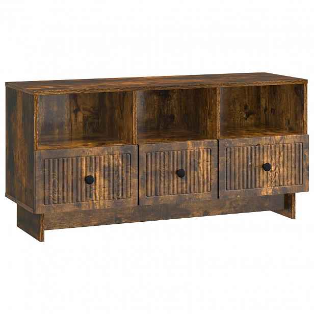 vidaXL Televizní skříň Kouřový dub 102 x 34,5 x 50 cm Kompozitní dřevo
