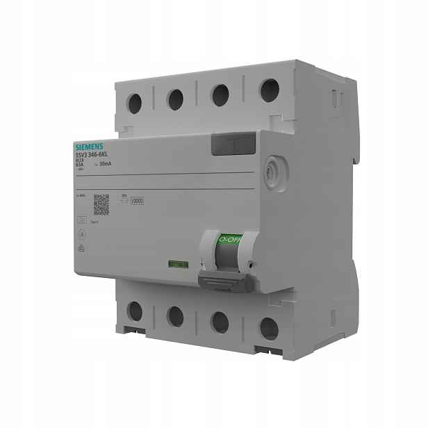 Vypnuto různé proudové napětí 63A 30mA 4p Rccb Vde Siemens 0133