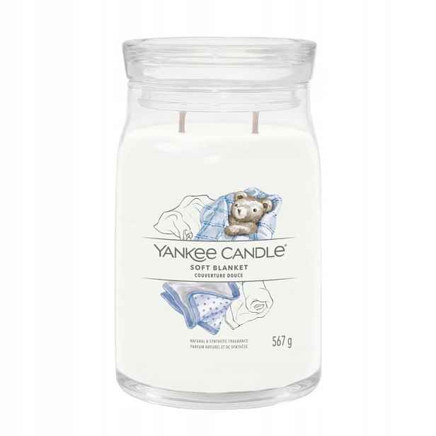 Yankee Candle vonná svíčka Signature ve skle velká Soft Blanket 567 g