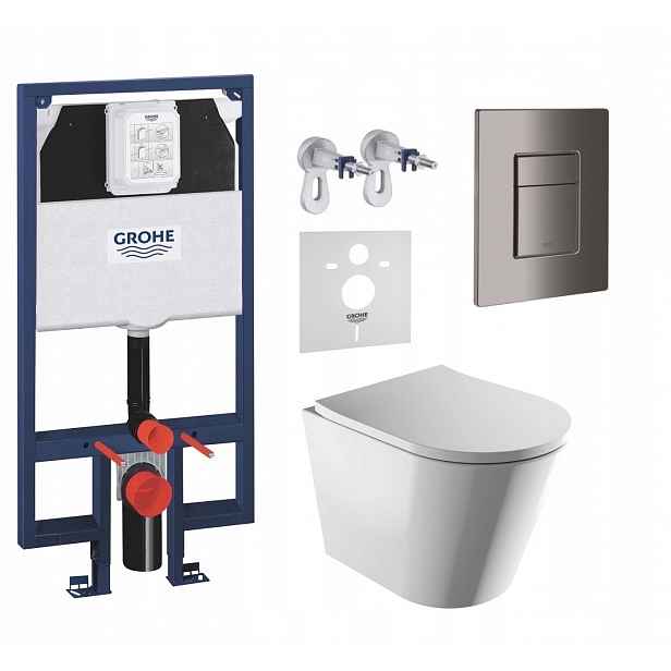 7v1 Wc Set, Stelaz Grohe Slim Wc Mísa Rim Silent Omnires Tlačítko