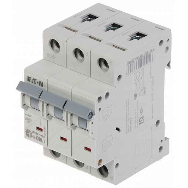 Nadproudový Vypínač HN-C50/3 Třífázový 50A Typ C Eaton