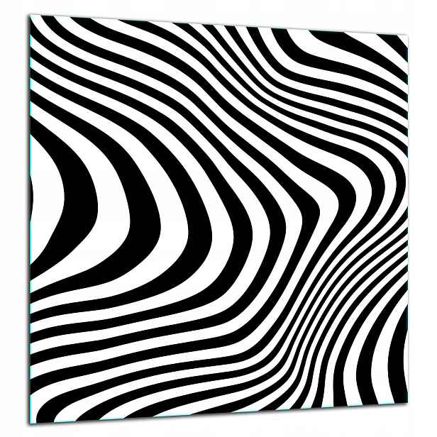 Skleněná Ochranná Deska Panel Lepidlo 60x65 Zebra
