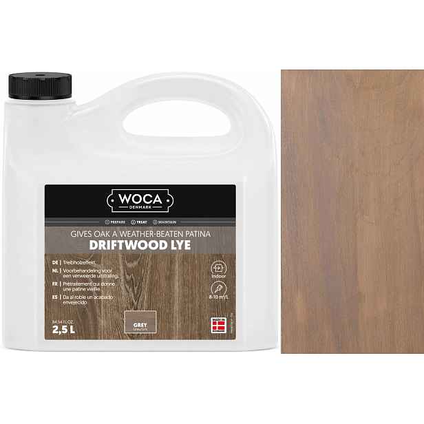 Woca Driftwood Lye Grey 2,5L šedý zestárlý louh na dubové dřevo
