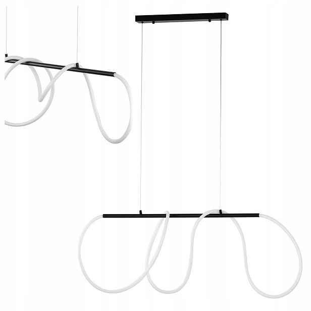 Pendel Závěsná lampa Kov Černá Moderní 45W Integrované Tk Lighting