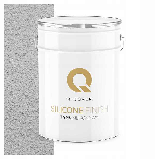 Silikonová Fasádní Omítka Šedá Světlá 15 Kg Beránek Granulace 1.0 mm F262