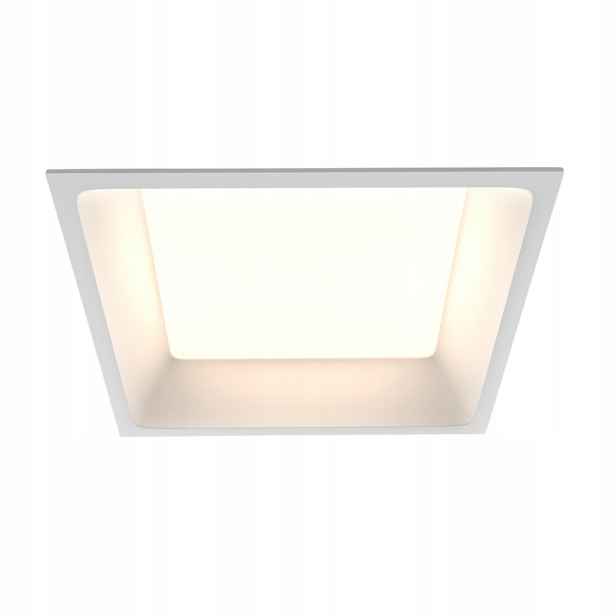 Bílá čtvercová Led zápustná lampa s proměnnou barvou pro koupelnu Maytoni