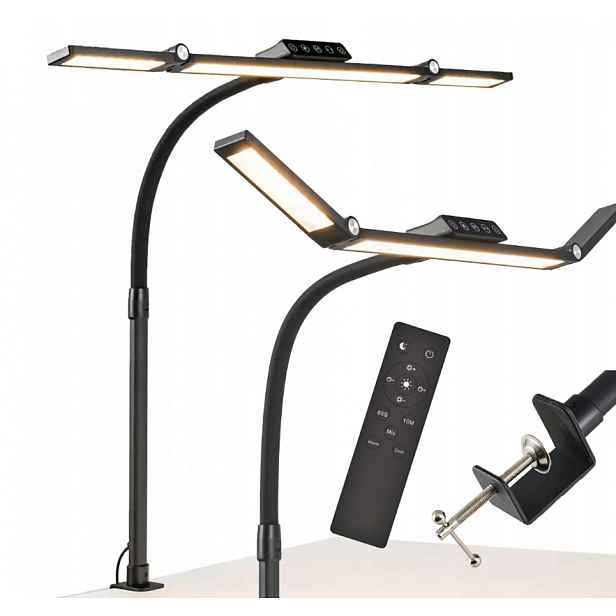 Led Kreslící lampa na stůl Bezstínová stolní lampa na pracovní desku +Dálkový Ovladač