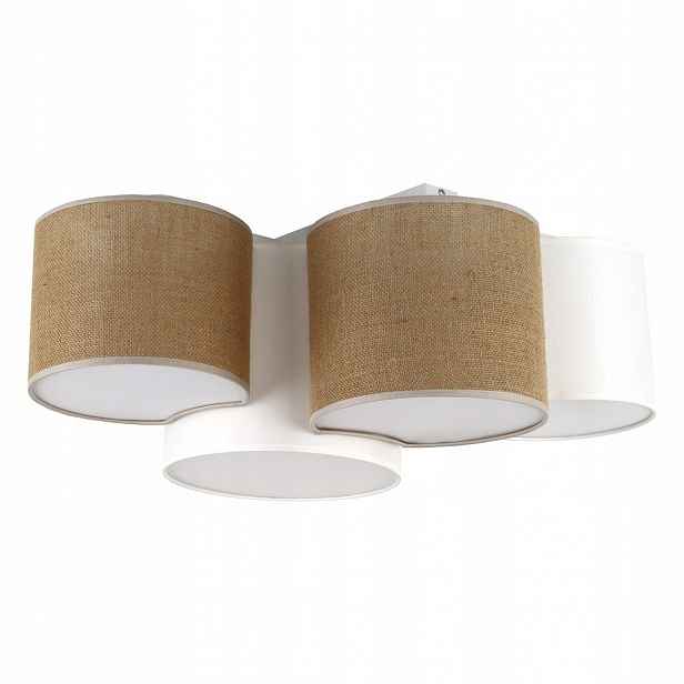 Stropní Svítidlo Bílý Styl Moderní 4 zdroje E27 Látka Tk Lighting