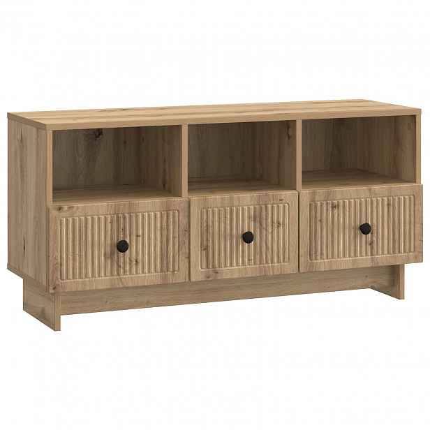 vidaXL Televizní skříň 102 x 34,5 x 50 cm Dub artisan Kompozitní dřevo