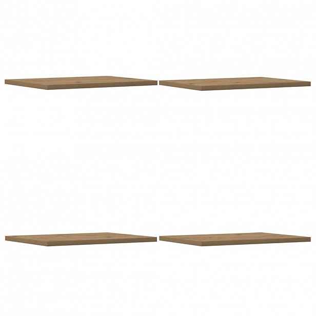 vidaXL Přídavné police 4 ks dub artisan 40x30x1,5 cm kompozitní dřevo